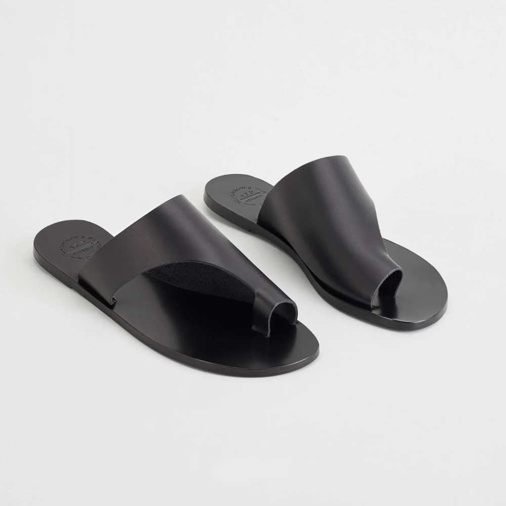 ATP Atelier Rosa Leather Cutout Sandals